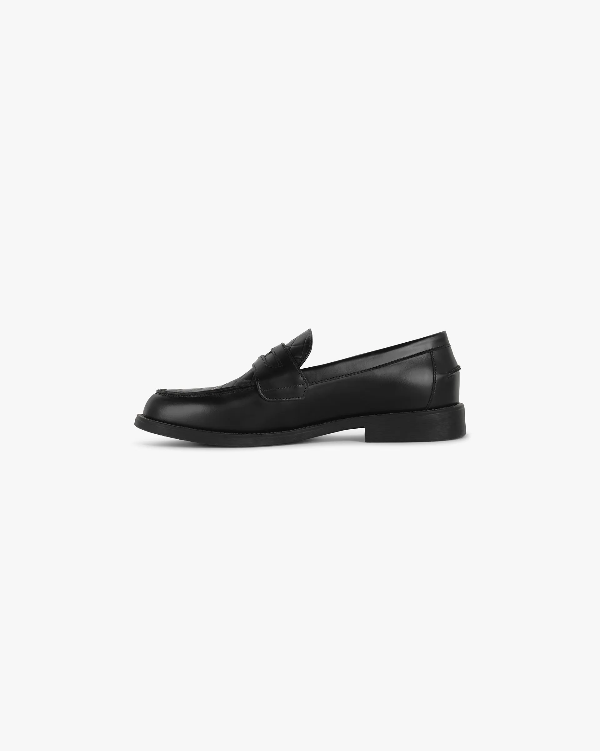 Represent X Duke   Dexter Leather Weave Loafer - Black