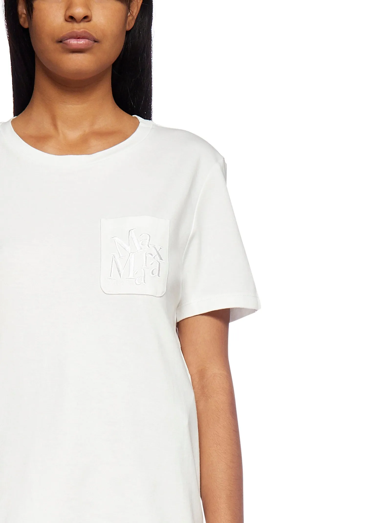 'S Max Mara Logo Embroidered Pocket T-Shirt