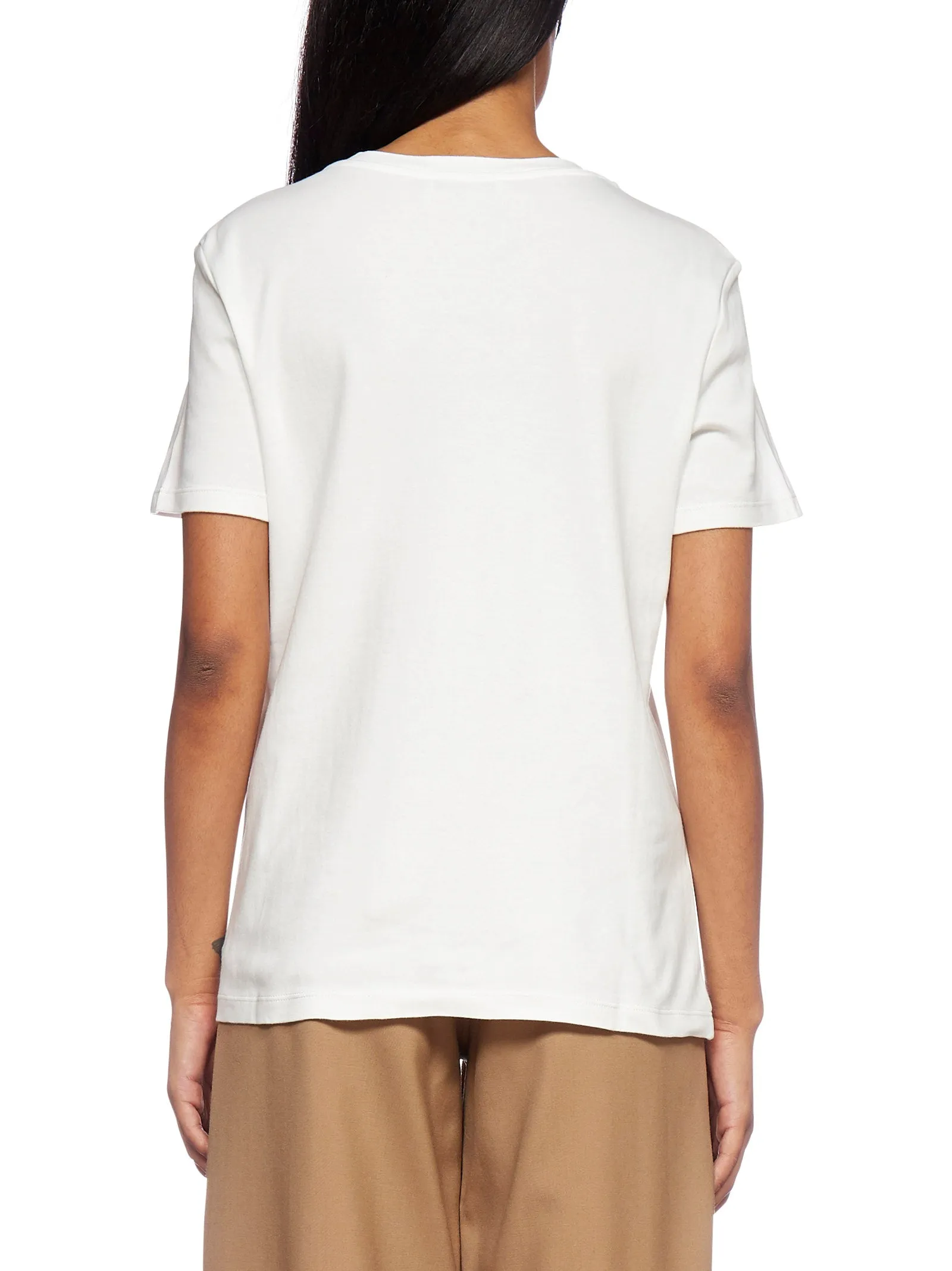 'S Max Mara Logo Embroidered Pocket T-Shirt