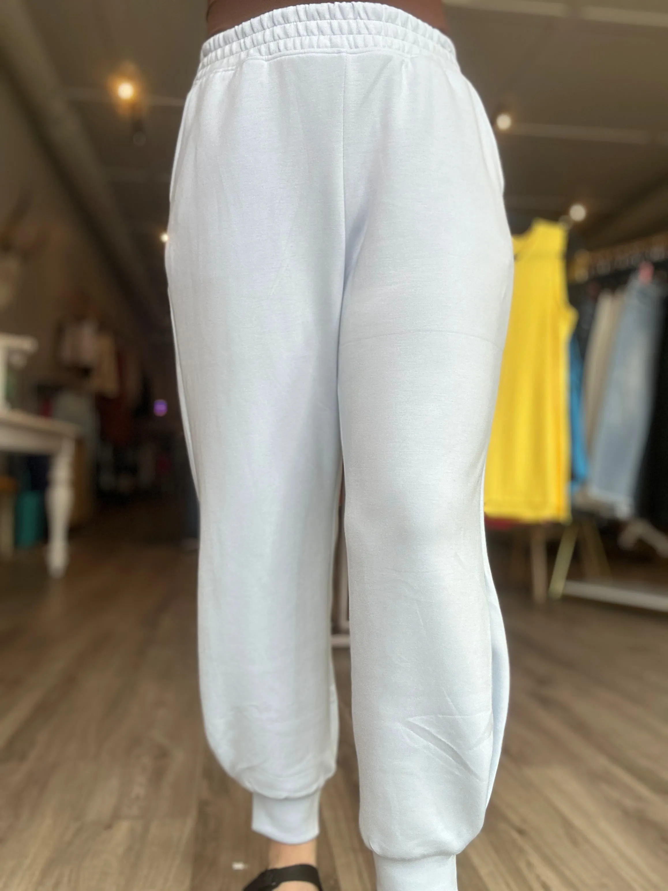 Soft Blue Scuba Joggers