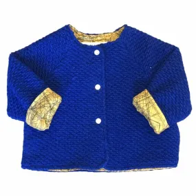 Soft Wool Cardigan Royal Blue