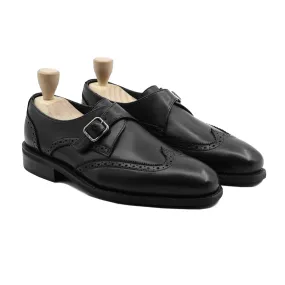 Tad Gy - Men's Black Calf Leather Single Monkstrap