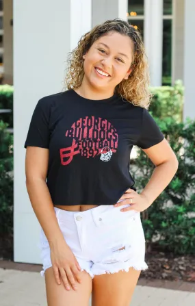 The Georgia Football Retro Helmet Crop Top