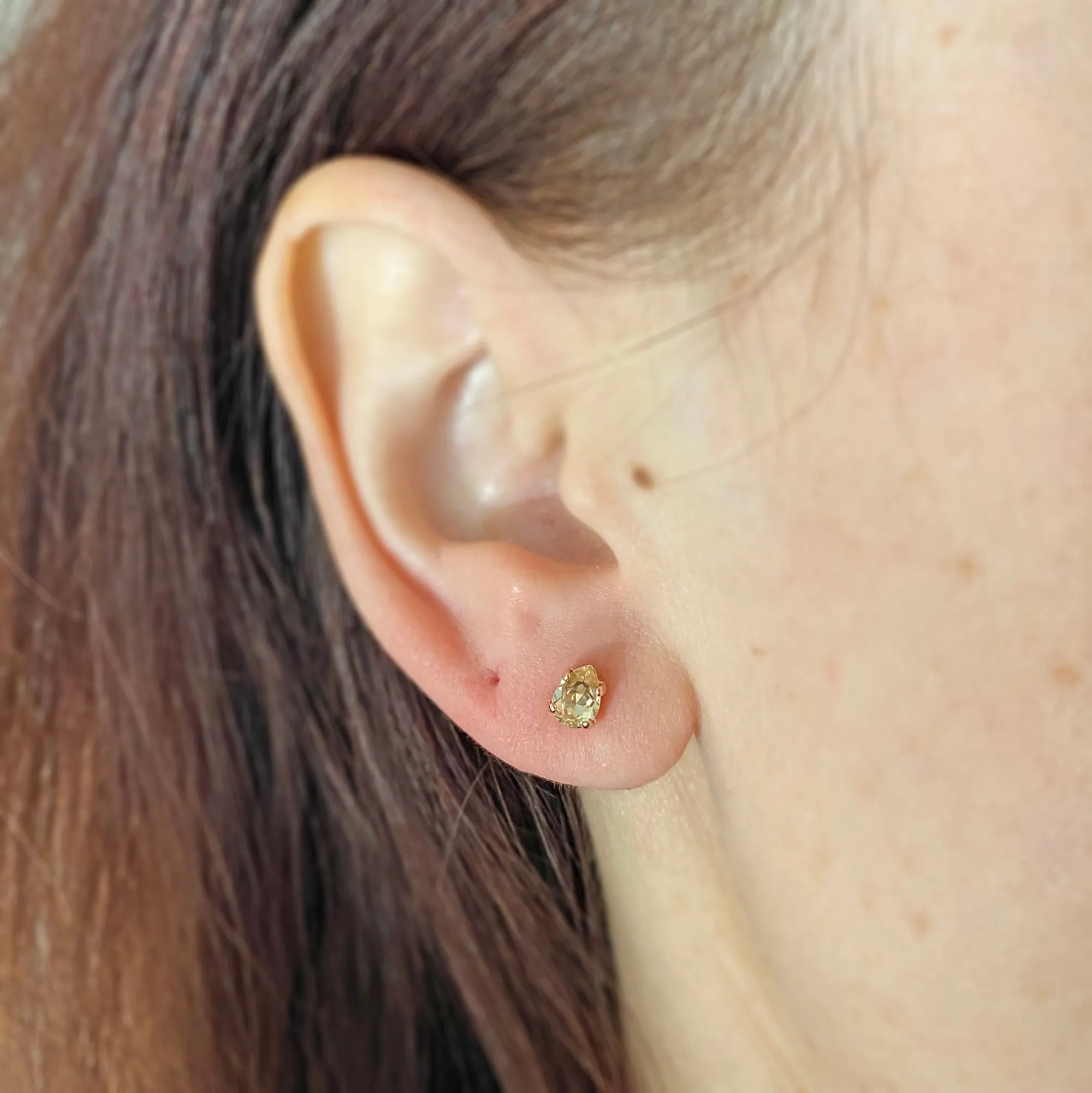 Tiniest Pear Post Earrings