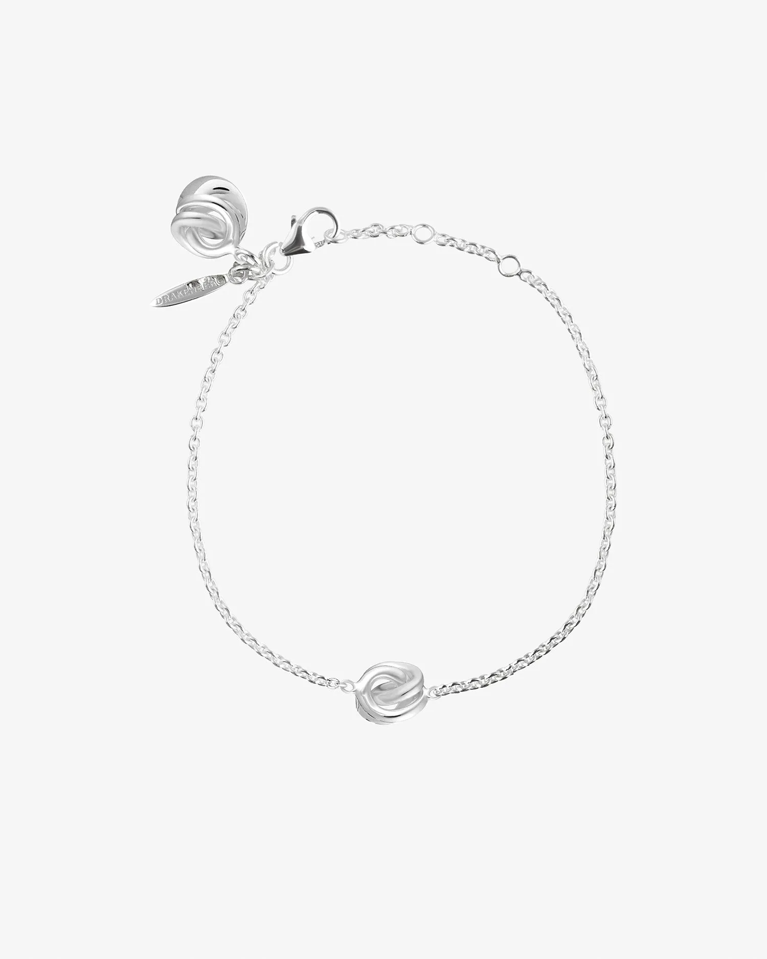 Unity drop bracelet silver