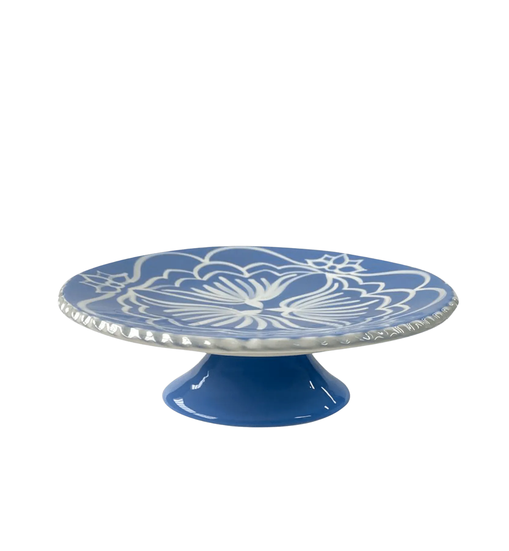 Vaisselle Boutique Hot Cakes Blue Cake Platter