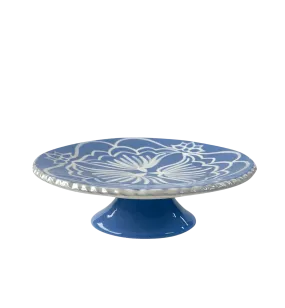 Vaisselle Boutique Hot Cakes Blue Cake Platter