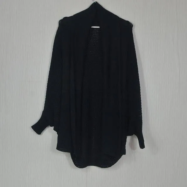 Winter Cardigans For Women Oversize "Batwing" Sleeves Long Cardigan