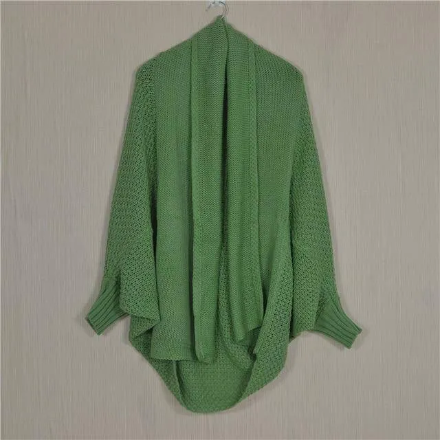 Winter Cardigans For Women Oversize "Batwing" Sleeves Long Cardigan