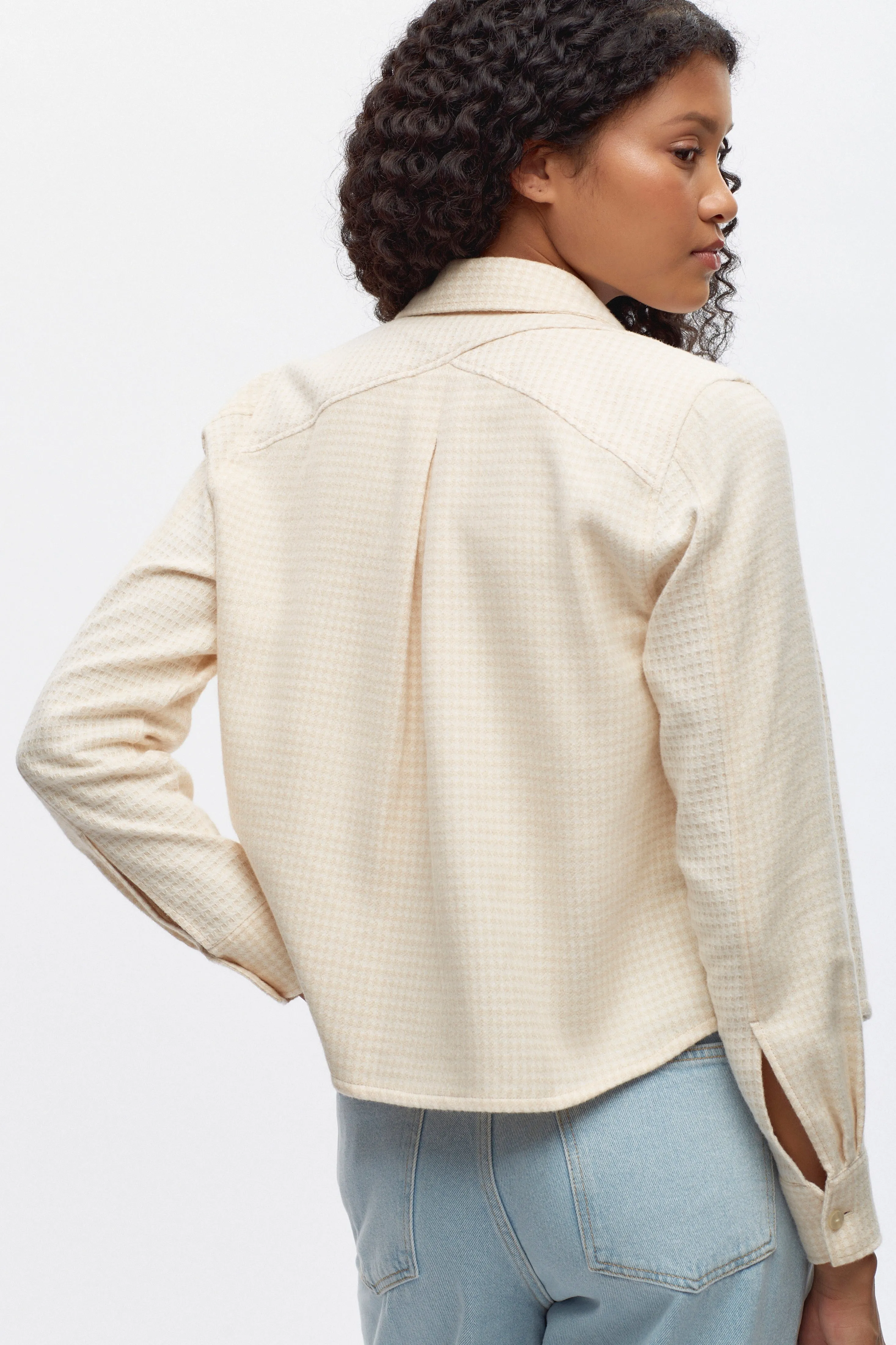 Women's Misr Shirt in Alabaster Mix