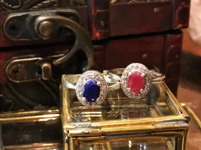 Zirconia and Semi-precious Sapphire / Ruby Isolda Ring